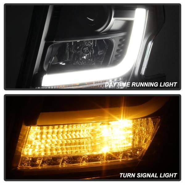 Spyder Auto Chevy Tahoe / Suburban 2015 -2016 Projector Headlights - DRL LED - Black - 5082541