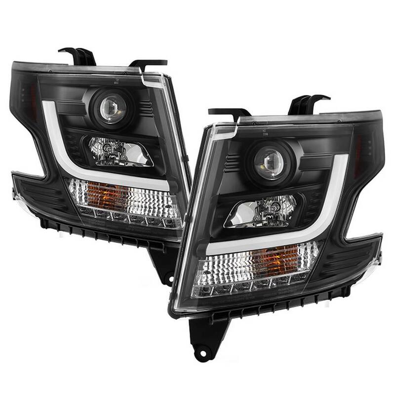 Spyder Auto Chevy Tahoe / Suburban 2015 -2016 Projector Headlights - DRL LED - Black - 5082541