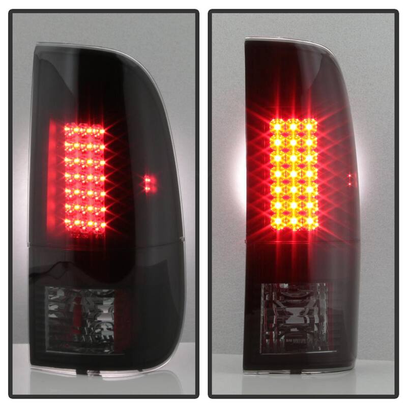 Spyder Auto Ford Super Duty F-250/ F-350/ F-450 08-16 LED Tail Lights - Black Smoke - 5083296