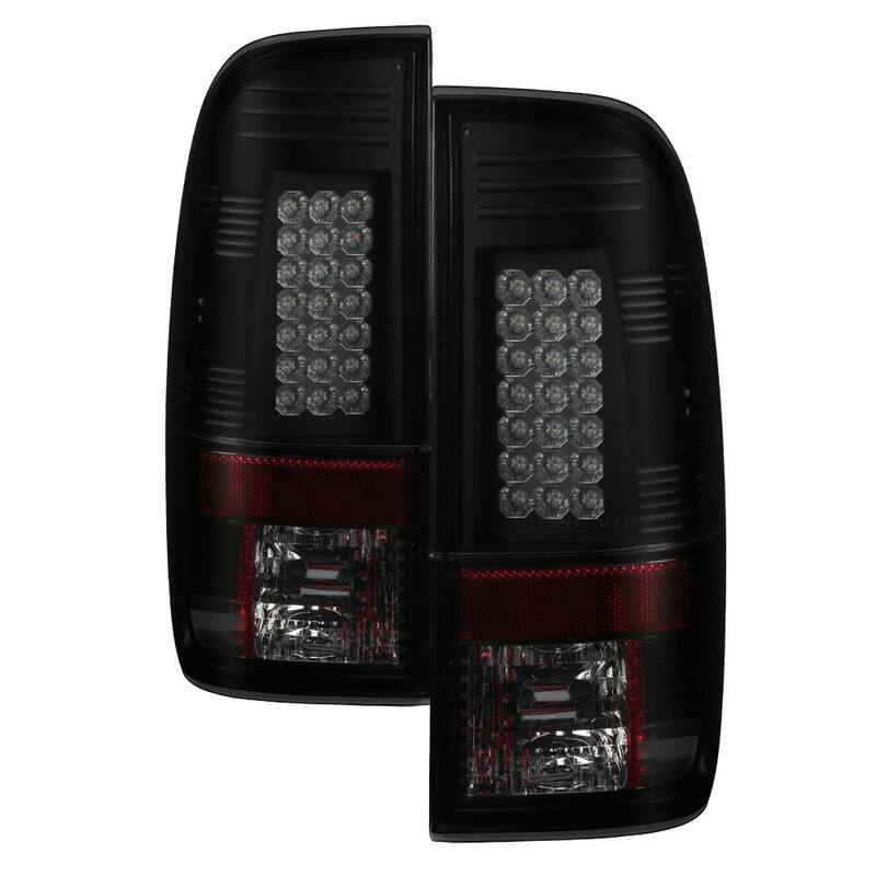 Spyder Auto Ford Super Duty F-250/ F-350/ F-450 08-16 LED Tail Lights - Black Smoke - 5083296