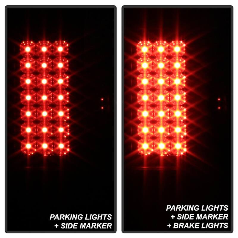 Spyder Auto Ford Super Duty F-250/ F-350/ F-450 08-16 LED Tail Lights - Black Smoke - 5083296