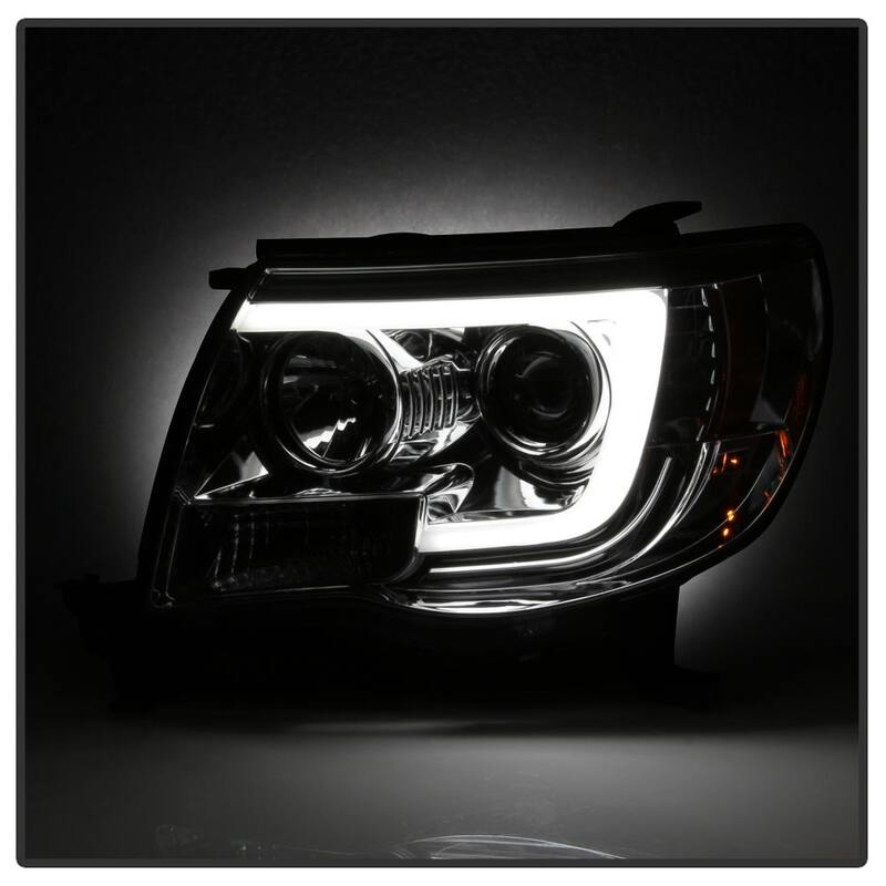 Spyder Auto Toyota Tacoma 05-11 Version 2 Projector Headlights - Light Bar DRL - Chrome - 5084668