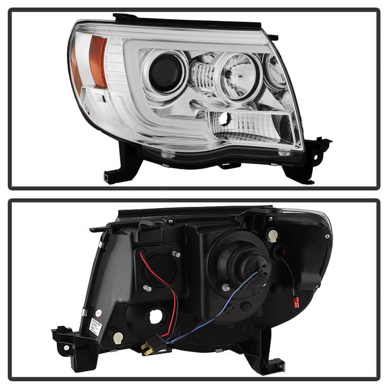 Spyder Auto Toyota Tacoma 05-11 Version 2 Projector Headlights - Light Bar DRL - Chrome - 5084668