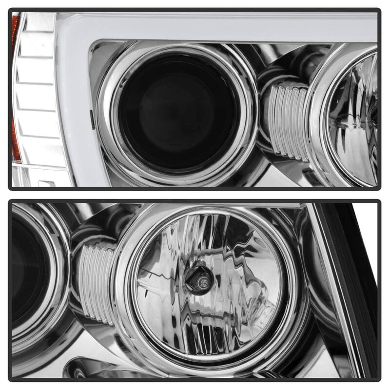 Spyder Auto Toyota Tacoma 05-11 Version 2 Projector Headlights - Light Bar DRL - Chrome - 5084668