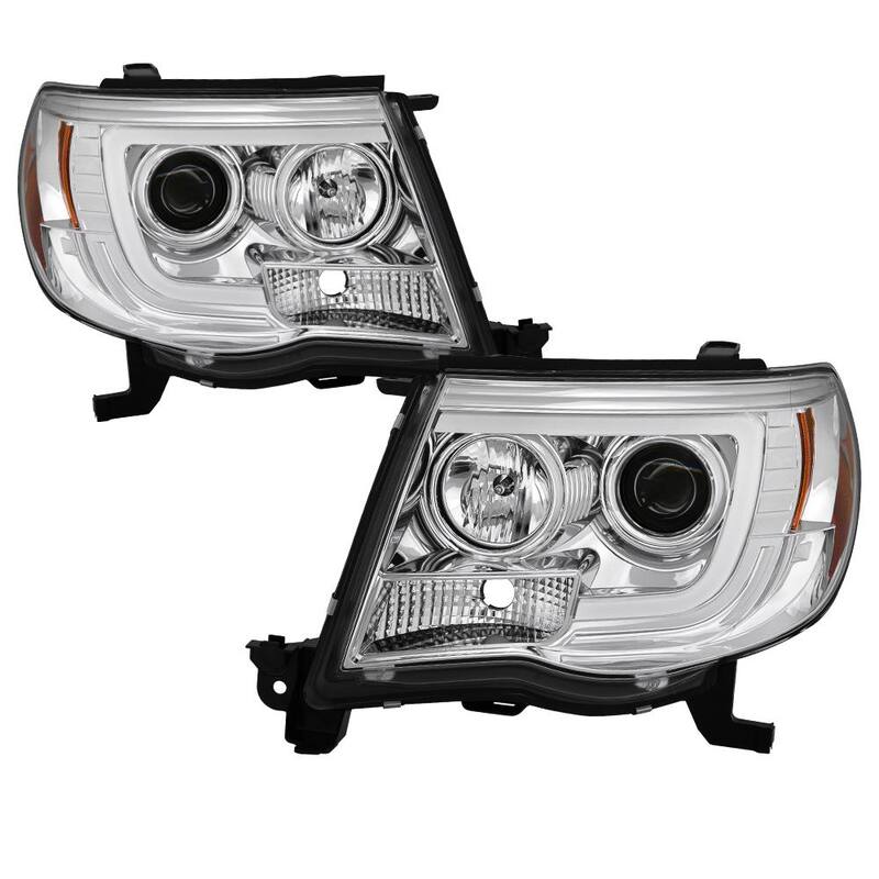 Spyder Auto Toyota Tacoma 05-11 Version 2 Projector Headlights - Light Bar DRL - Chrome - 5084668