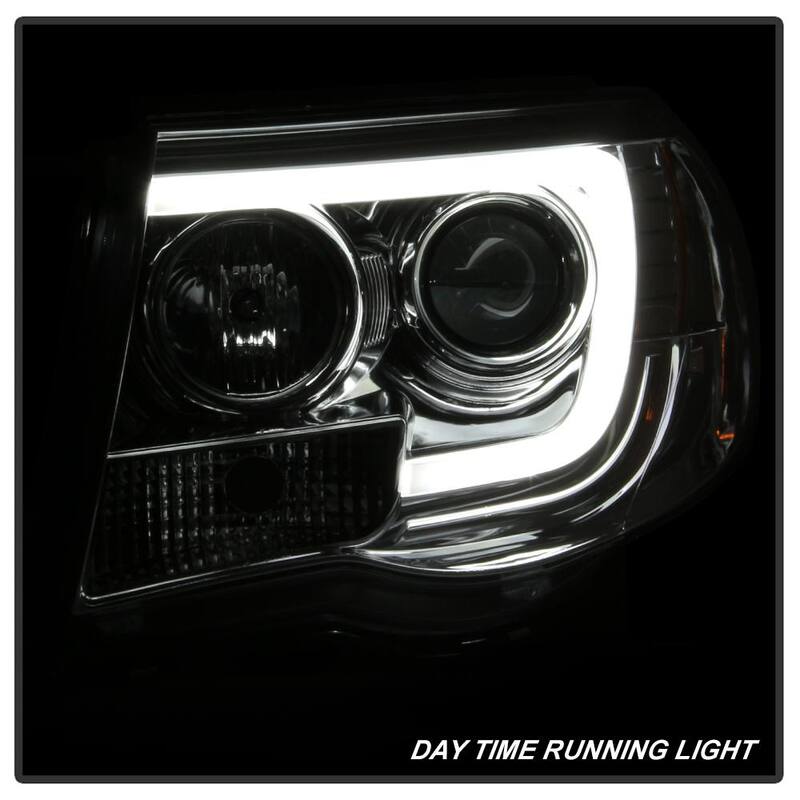 Spyder Auto Toyota Tacoma 05-11 Version 2 Projector Headlights - Light Bar DRL - Chrome - 5084668