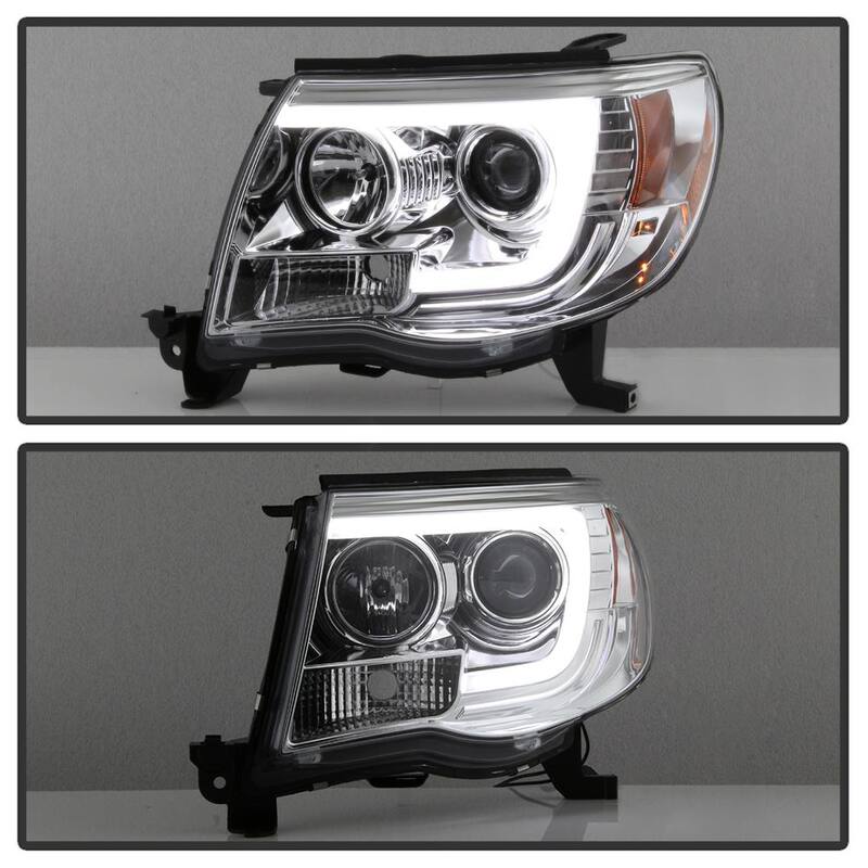 Spyder Auto Toyota Tacoma 05-11 Version 2 Projector Headlights - Light Bar DRL - Chrome - 5084668