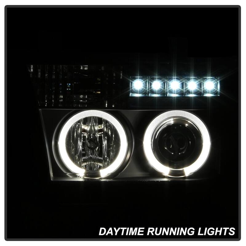 Spyder Auto Toyota Tundra 07-13 / Toyota Sequoia 08-13 Projector Headlights - Eliminates AFS function - LED Halo -Black - 5012029