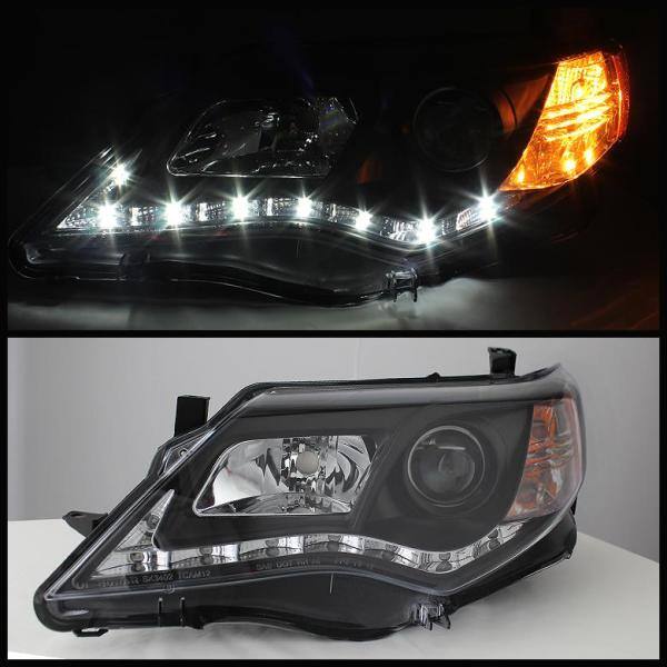Spyder Auto Toyota Camry 12-14 Projector Headlights - DRL - Black - High 9005 (Not Included - Low 9006 (Included) - 5072658
