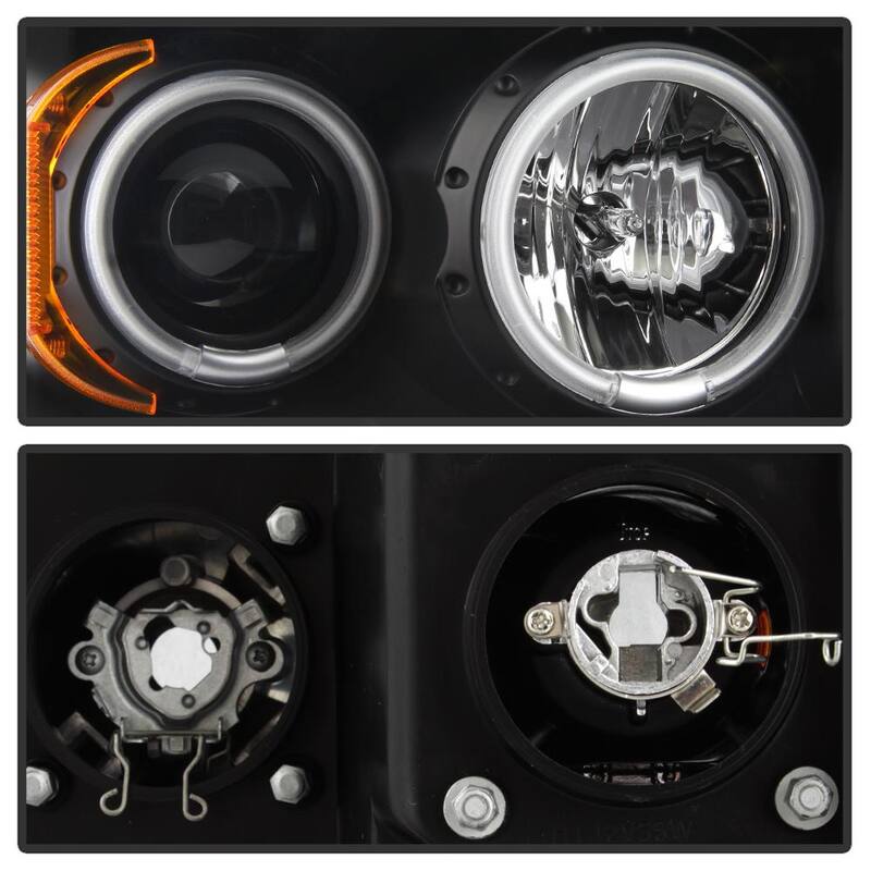 Spyder Auto Dodge Ram 1500 02-05 / Ram 2500/3500 03-05 Projector Headlights - LED Halo - LED ( Replaceable LEDs ) - Black - 5009975