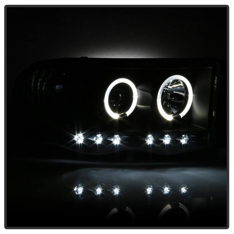 Spyder Auto Dodge Ram 1500 02-05 / Ram 2500/3500 03-05 Projector Headlights - LED Halo - LED ( Replaceable LEDs ) - Black - 5009975