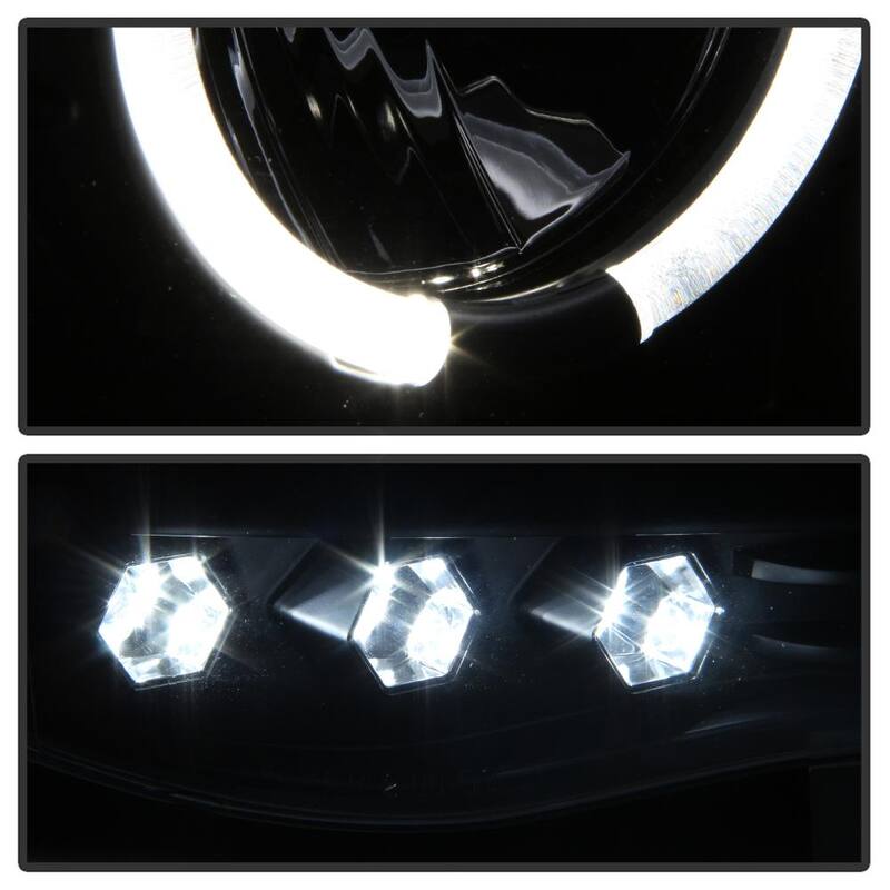 Spyder Auto Dodge Ram 1500 02-05 / Ram 2500/3500 03-05 Projector Headlights - LED Halo - LED ( Replaceable LEDs ) - Black - 5009975