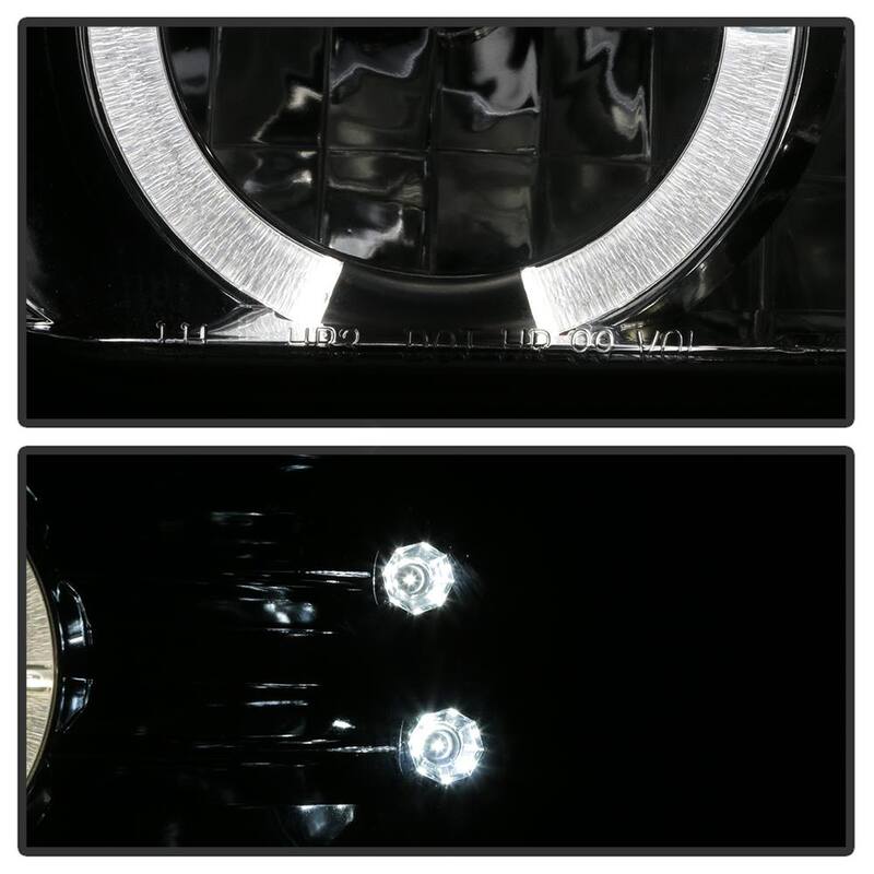 Spyder Auto Chevy Silverado 1500/2500 99-02 / Chevy Silverado 3500 01-02 Projector Headlights - LED Halo- Chrome - 5009609