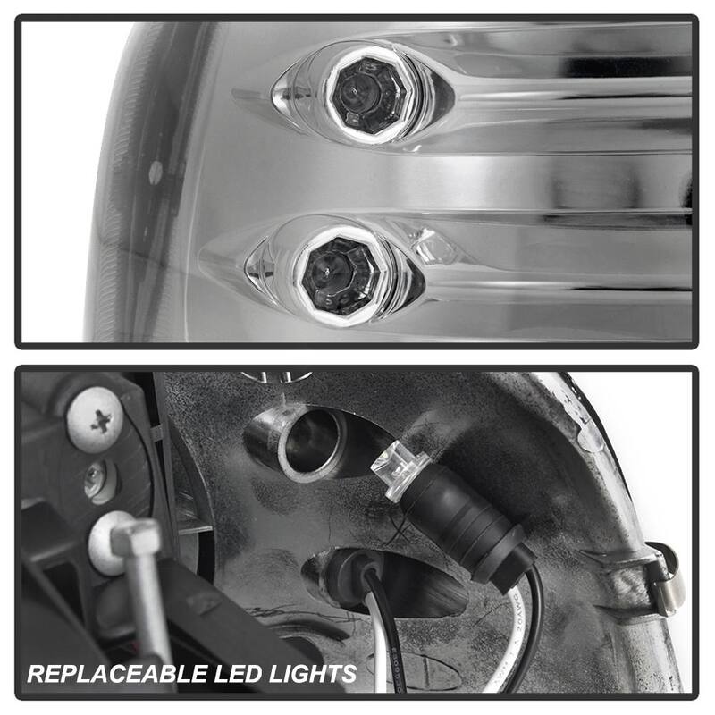 Spyder Auto Chevy Silverado 1500/2500 99-02 / Chevy Silverado 3500 01-02 Projector Headlights - LED Halo- Chrome - 5009609