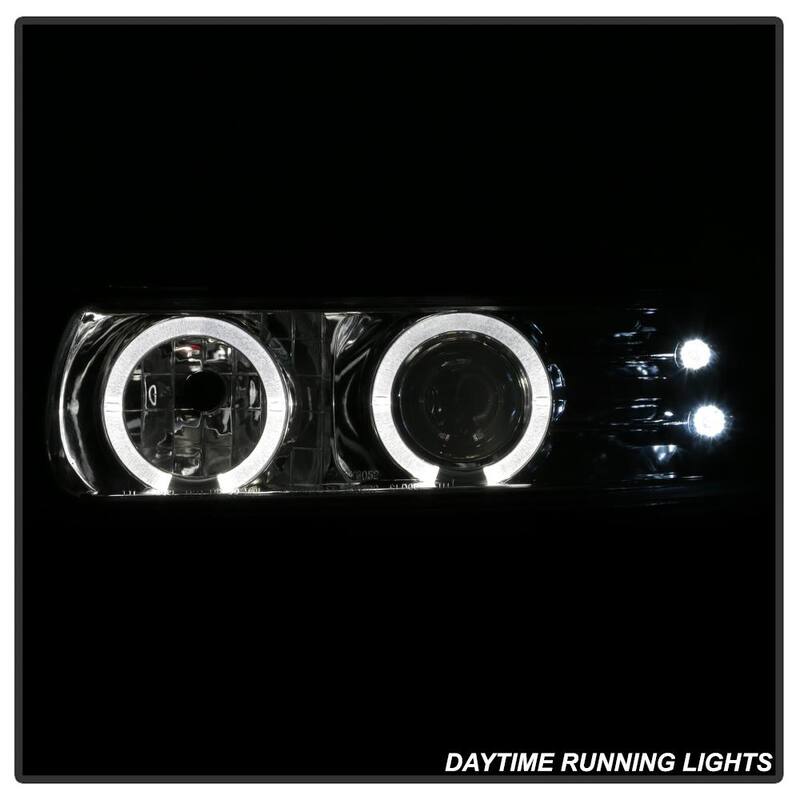 Spyder Auto Chevy Silverado 1500/2500 99-02 / Chevy Silverado 3500 01-02 Projector Headlights - LED Halo- Chrome - 5009609