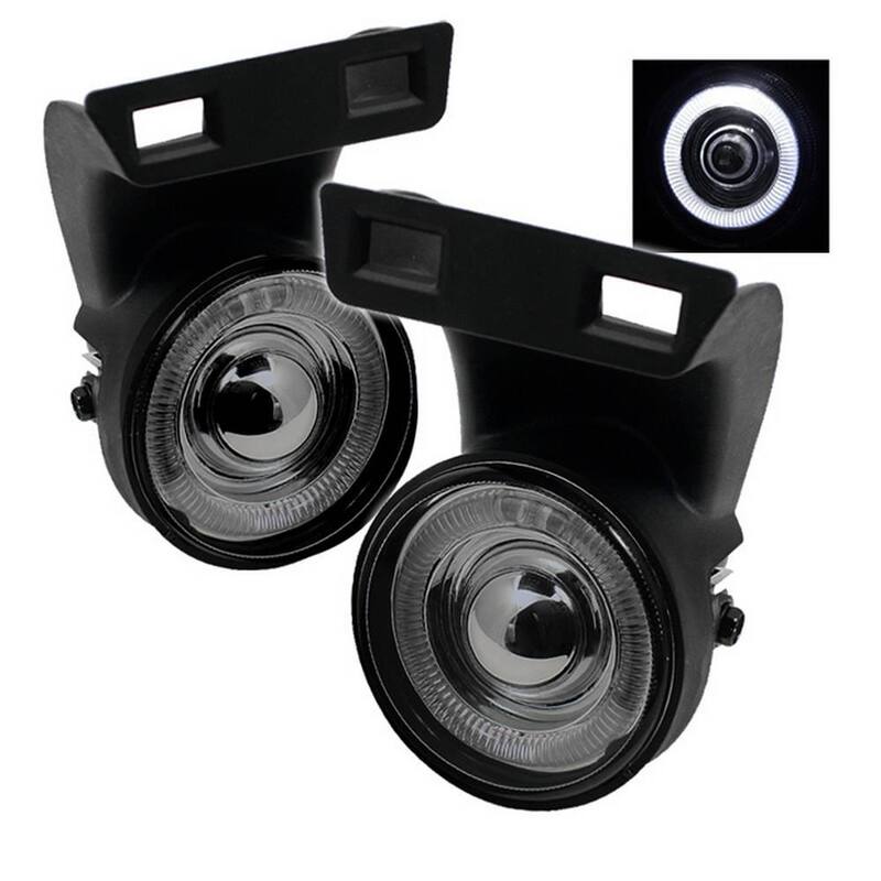 Spyder Auto DODGE RAM 1500 1994-2001/DODGE RAM 2500/3500 1994-2002 Halo Projector Fog Lights w/Switch - Smoke - 5021281