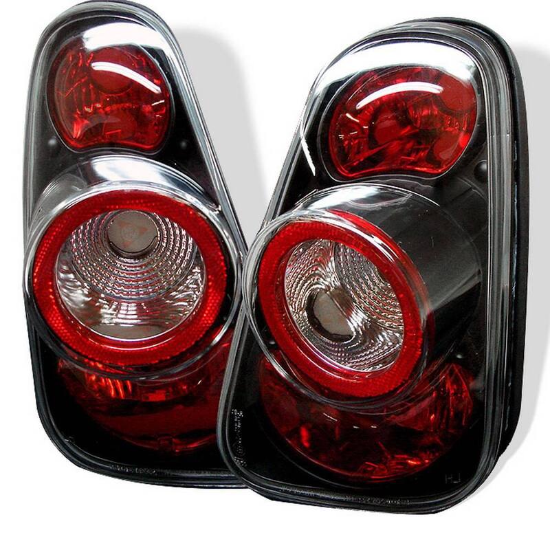 Spyder Auto Mini Cooper 02-06 / Cooper Convertibles 05-08 Euro Style Tail Lights - Black - 5006240