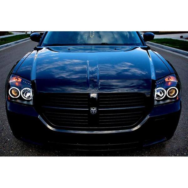 Spyder Auto Dodge Magnum 05-07 Projector Headlights - CCFL Halo - LED ( Replaceable LEDs ) - Black - 5009852