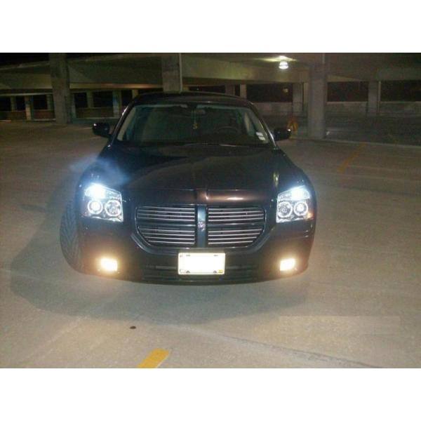 Spyder Auto Dodge Magnum 05-07 Projector Headlights - CCFL Halo - LED ( Replaceable LEDs ) - Black - 5009852