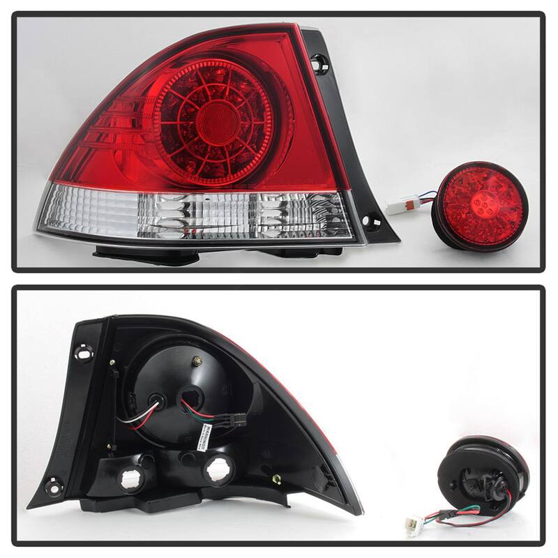 Spyder Auto Lexus IS 300 01-03 ( With Inner Trunk Lights ) LED Tail Lights - Red Clear - 5085061
