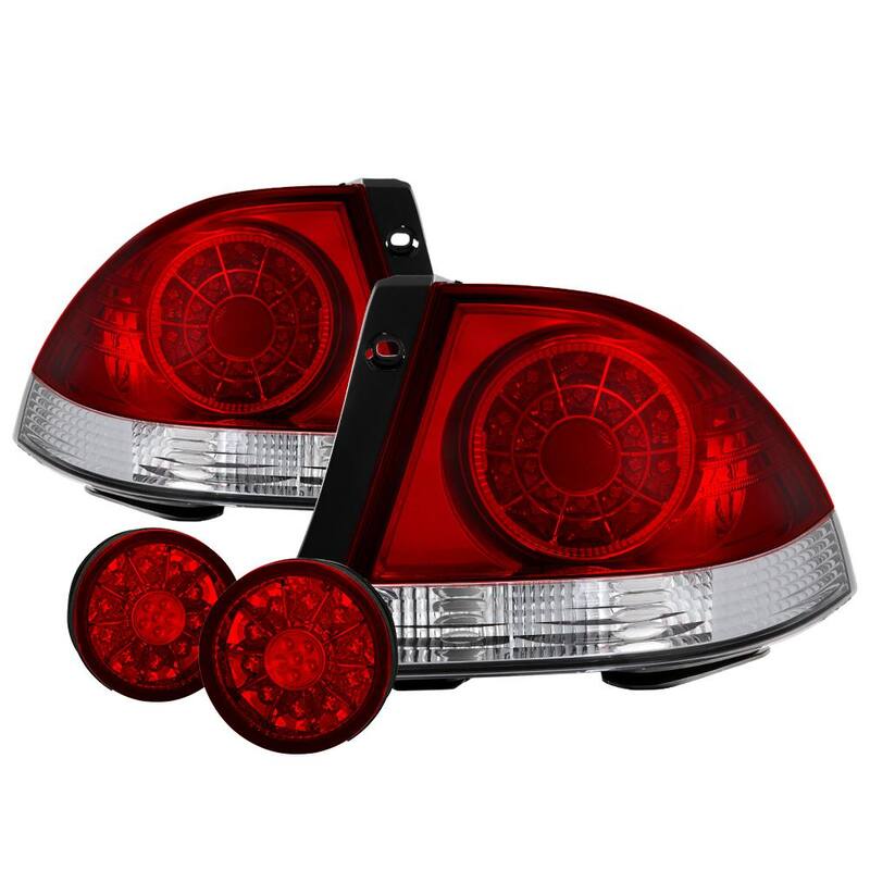 Spyder Auto Lexus IS 300 01-03 ( With Inner Trunk Lights ) LED Tail Lights - Red Clear - 5085061