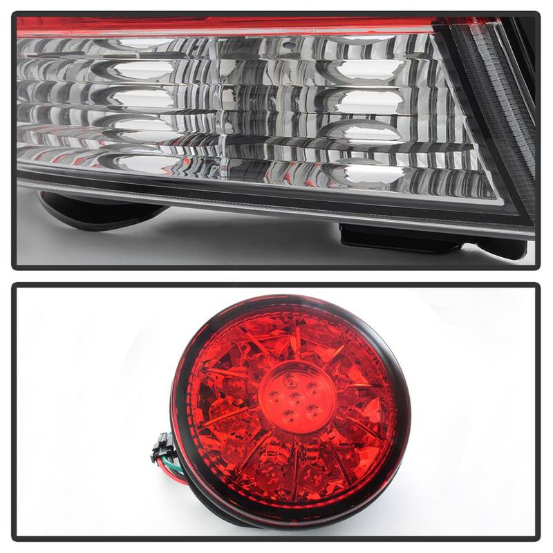 Spyder Auto Lexus IS 300 01-03 ( With Inner Trunk Lights ) LED Tail Lights - Red Clear - 5085061