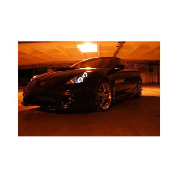 Spyder Auto Toyota Celica 00-05 Projector Headlights - LED Halo - DRL - Black - High H1 (Included) - Low H1 (Included) - 5011848