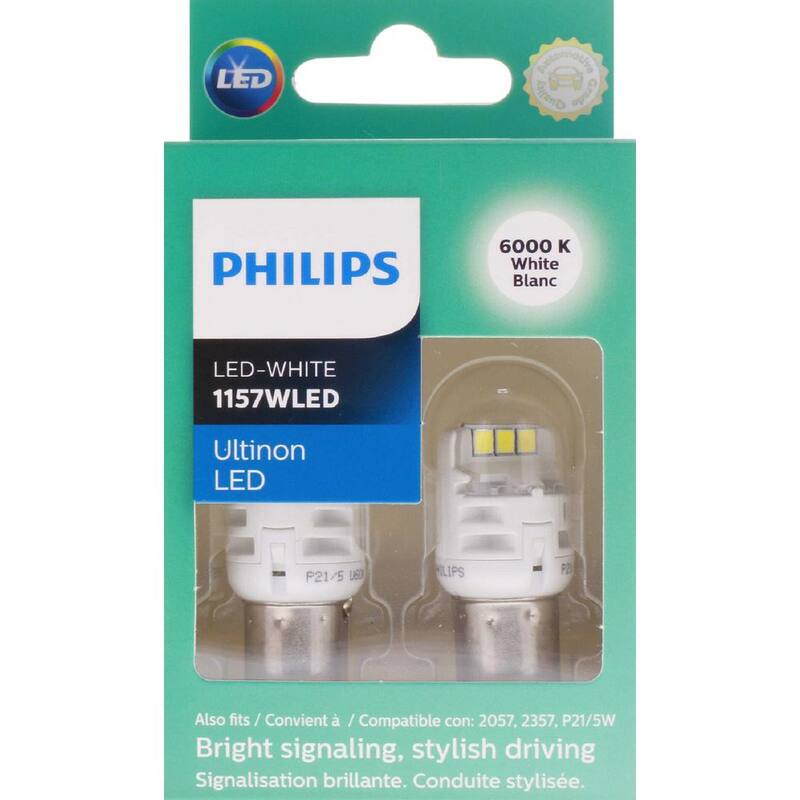 Philips Ultinon LED 1157 White Miniature Bulb (2-Pack) - 1157WLED