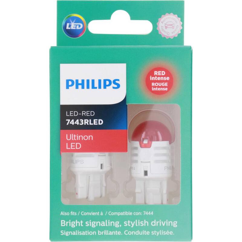 Philips Ultinon LED 7443 Red Signaling Bulb (2-Pack) - 7443RLED