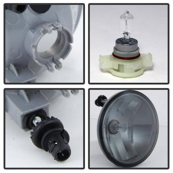 Spyder Auto GMC Acaidia 07-12 / Chevy Avalanche 07-13 / Camaro 10-13 / Chevy Tahoe 07-14 / Suburban 07-14 FogLights wo/switch-Smoke - 5038364