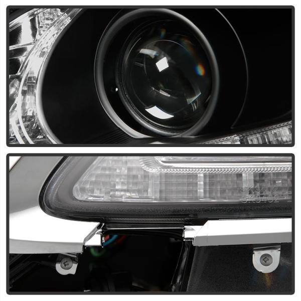 Spyder Auto Lexus GS 300 / 350 / 450 / 460 2006-2011 Projector Headlights - Xenon/HID Model Only - DRL LED - Black - 5082800