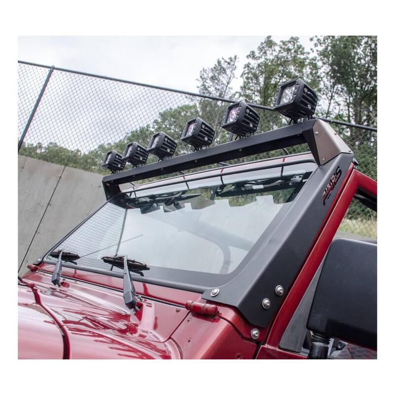 Aries Jeep TJ Roof Light Mounting Brackets & Crossbar - 15916