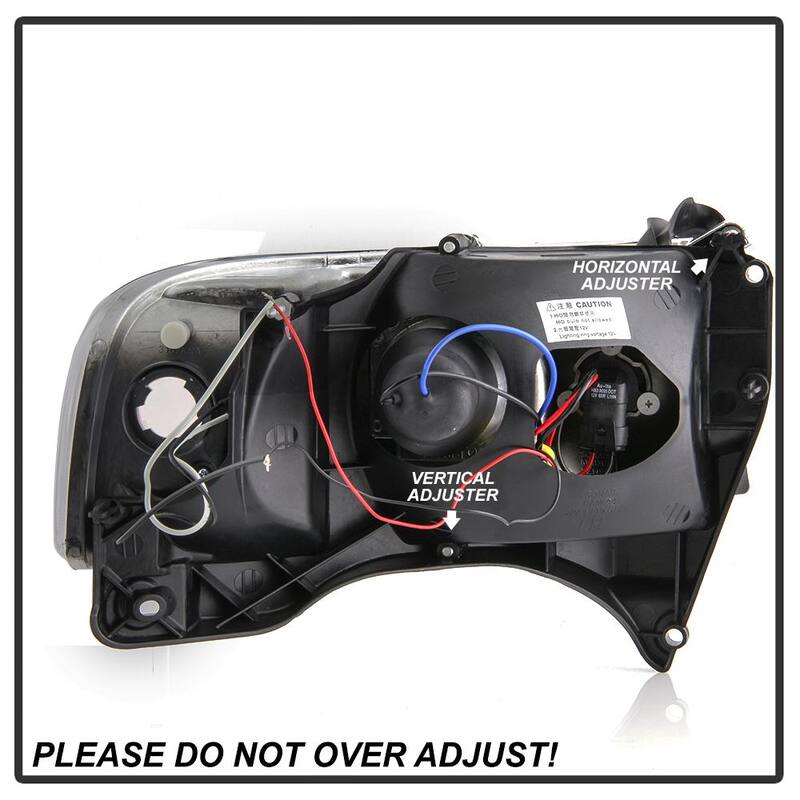 Spyder Auto Dodge Ram 1500 94-01 / Ram 2500/3500 94-02 / 99-01 Ram Sport - Projector Headlights - LED Halo- Black - 5010087
