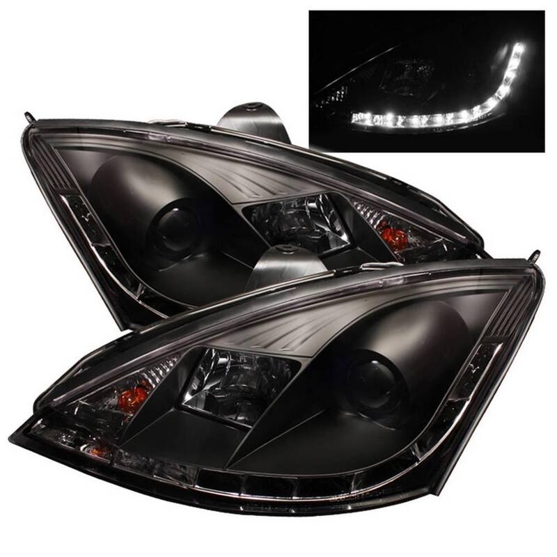 Spyder Auto Ford Focus 00-04 Projector Headlights - ( Do Not Fit SVT Model ) - DRL - Black - High H1 (Included) - Low H1 (Included) - 5010162