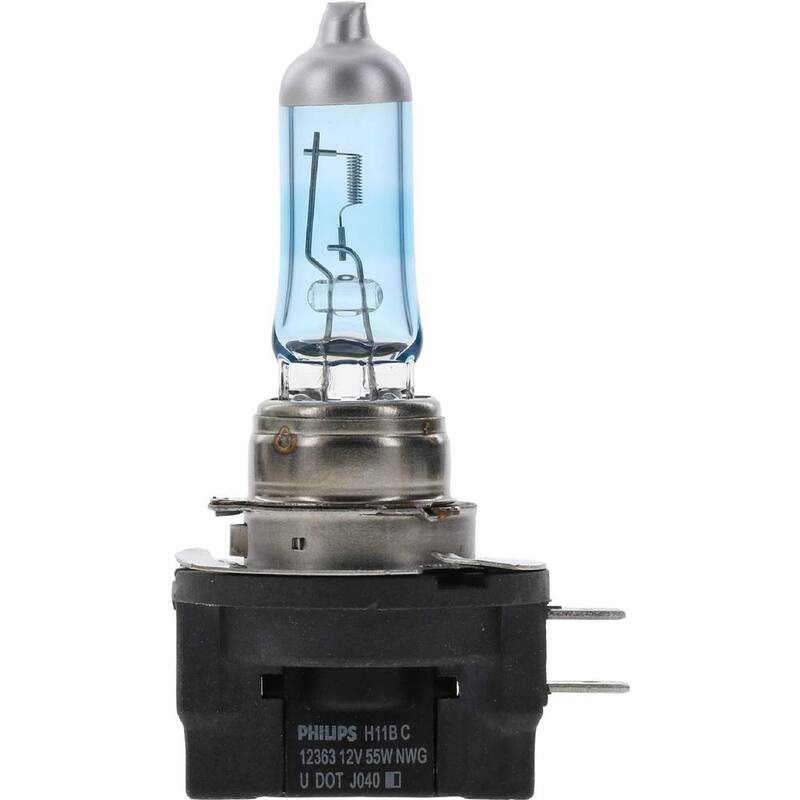 Philips CrystalVision Platinum H11B White Headlight/Fog Light (2-Pack) - H11BCVPS2