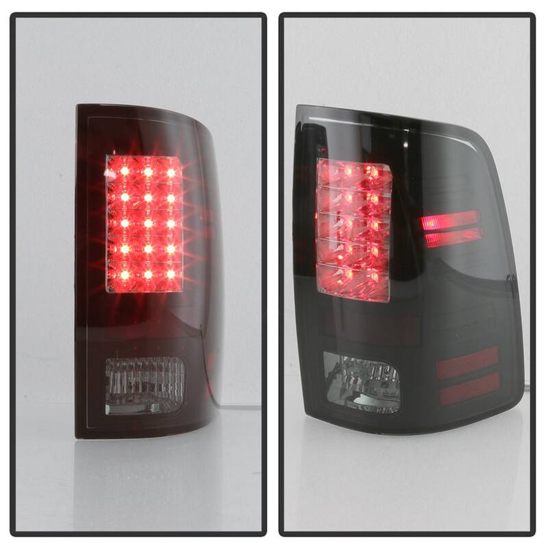 Spyder Auto Dodge Ram 1500 09-18 / Ram 2500/3500 10-18 LED Tail Lights -( Not Compatible With LED Model ) - Black Smoke - 5078124