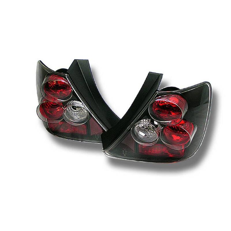 Spyder Auto Honda Civic Si 03-05 Hatchback 3DR Euro Style Tail Lights - Black - 5004437