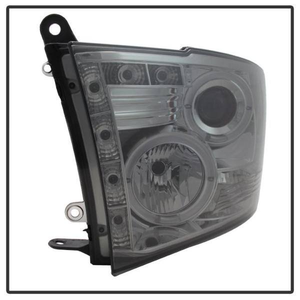 Spyder Auto Dodge Ram 1500 09-16 / Ram 2500/3500 10-16 Projector Headlights - Halogen Model Only - LED Halo - Smoke - 5010056