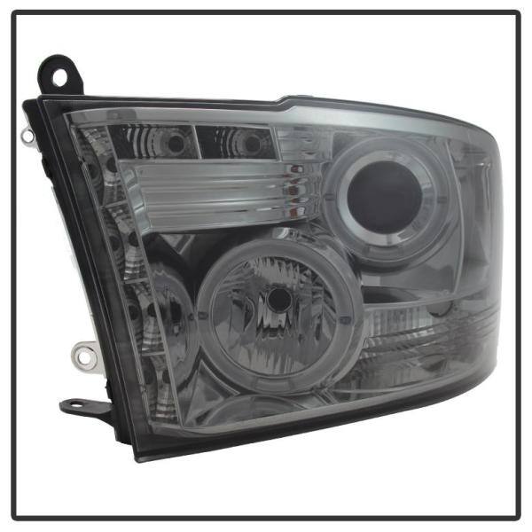 Spyder Auto Dodge Ram 1500 09-16 / Ram 2500/3500 10-16 Projector Headlights - Halogen Model Only - LED Halo - Smoke - 5010056