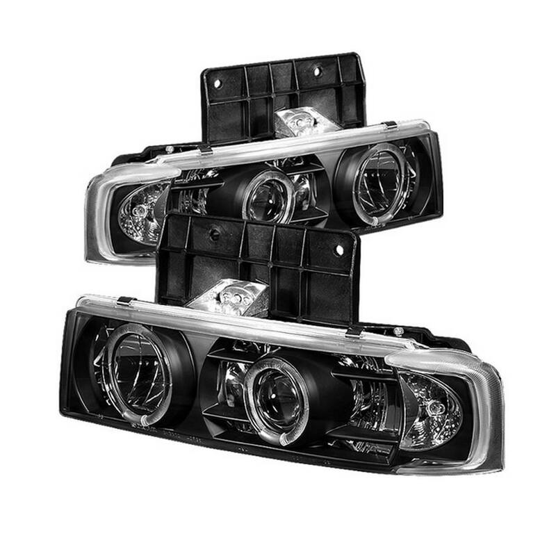 Spyder Auto Chevy Astro 95-05 / GMC Safari 95-05 Projector Headlights - LED Halo - Black - 5009210