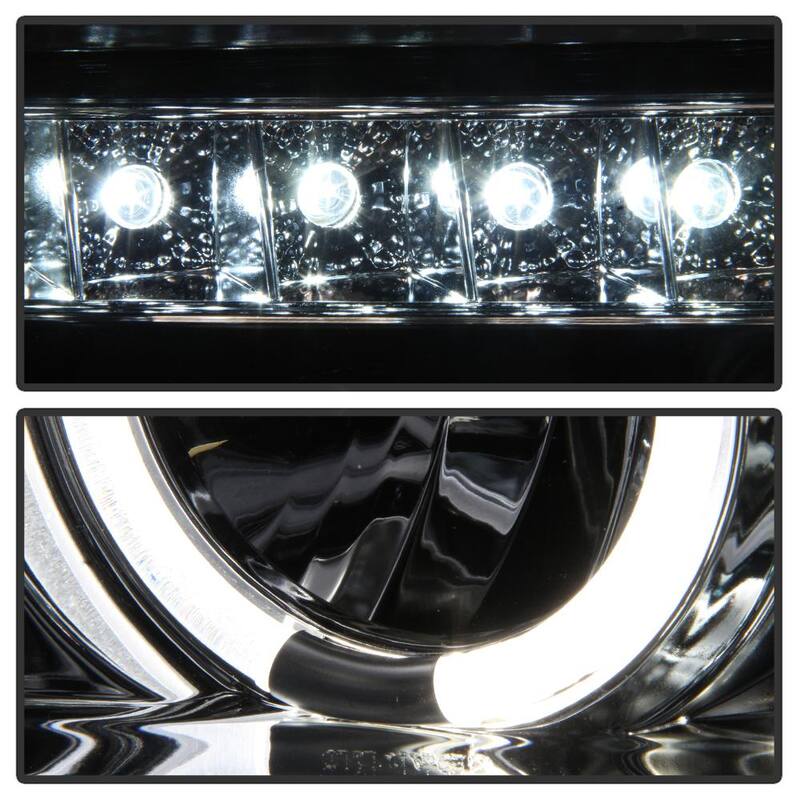 Spyder Auto Toyota Tundra 07-13 / Toyota Sequoia 08-13 Projector Headlights - Eliminates AFS function - LED Halo - Chrome - 5012036