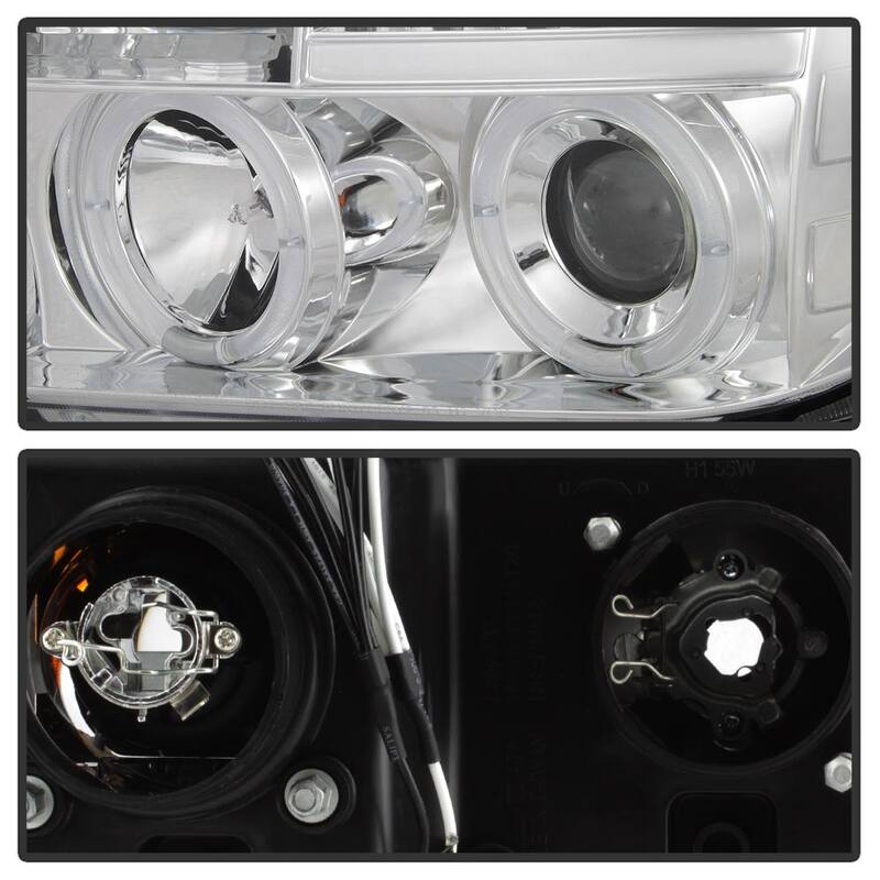Spyder Auto Toyota Tundra 07-13 / Toyota Sequoia 08-13 Projector Headlights - Eliminates AFS function - LED Halo - Chrome - 5012036