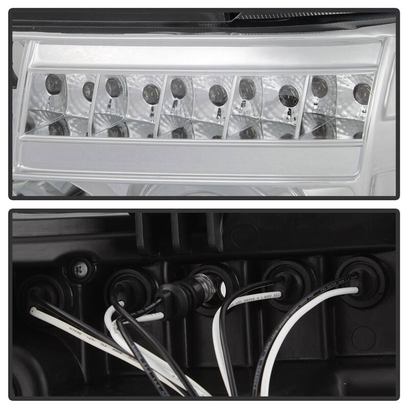 Spyder Auto Toyota Tundra 07-13 / Toyota Sequoia 08-13 Projector Headlights - Eliminates AFS function - LED Halo - Chrome - 5012036