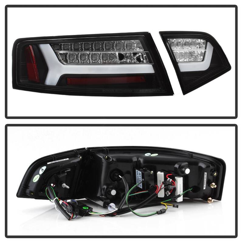 Spyder Auto Audi A6 09-12 LED Tail Lights - Black - 5085160