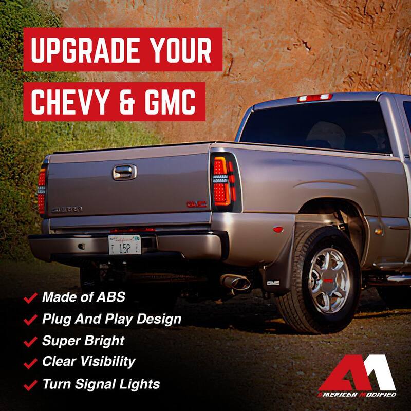 AMERICAN MODIFIED LED Tail Lights for 99-06 Chevy Silverado & 99-02 GMC Sierra - AMCHCC00201