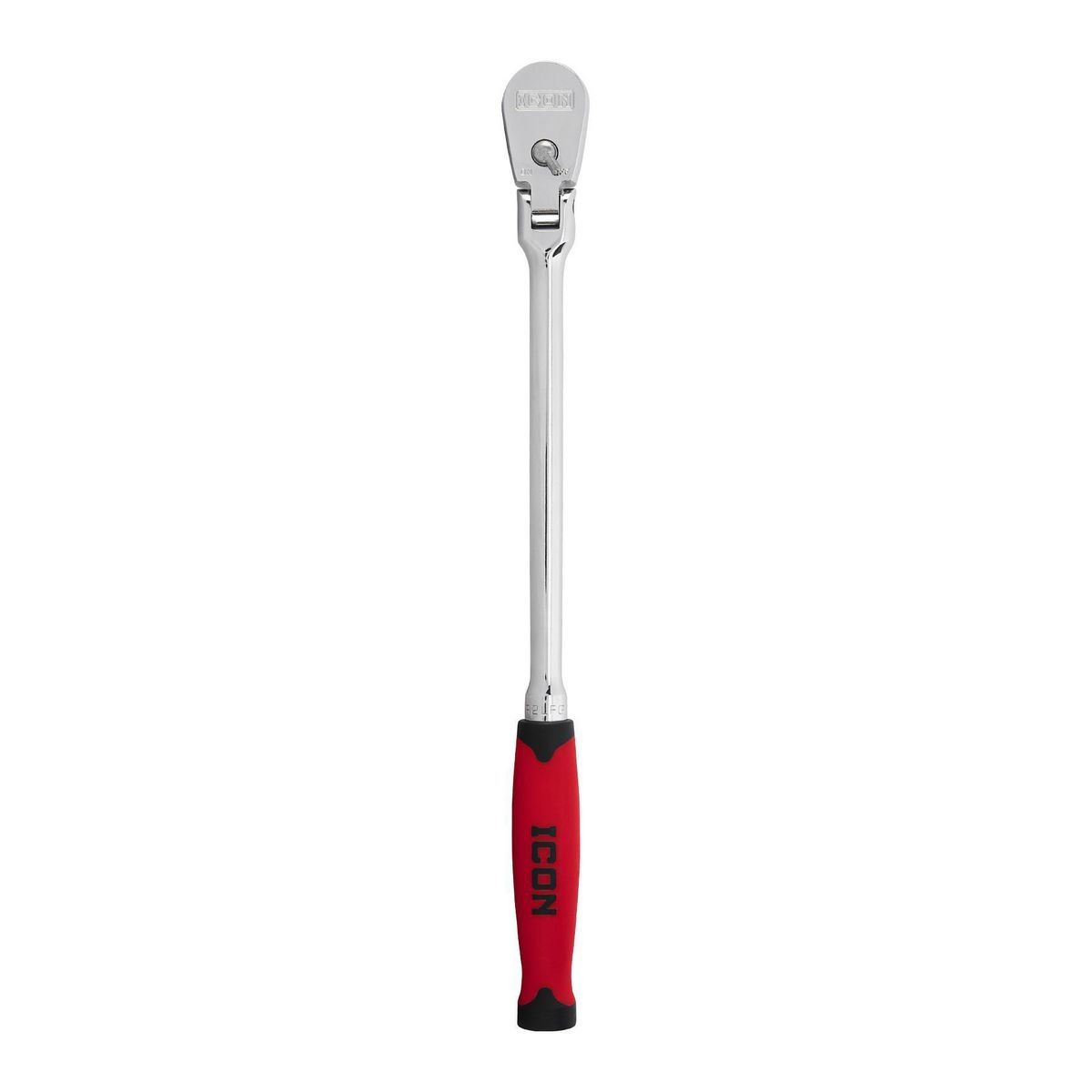 Llave de trinquete de cabeza flexible de alcance largo y agarre cómodo de 3/8 pulgadas para profesional - 58590