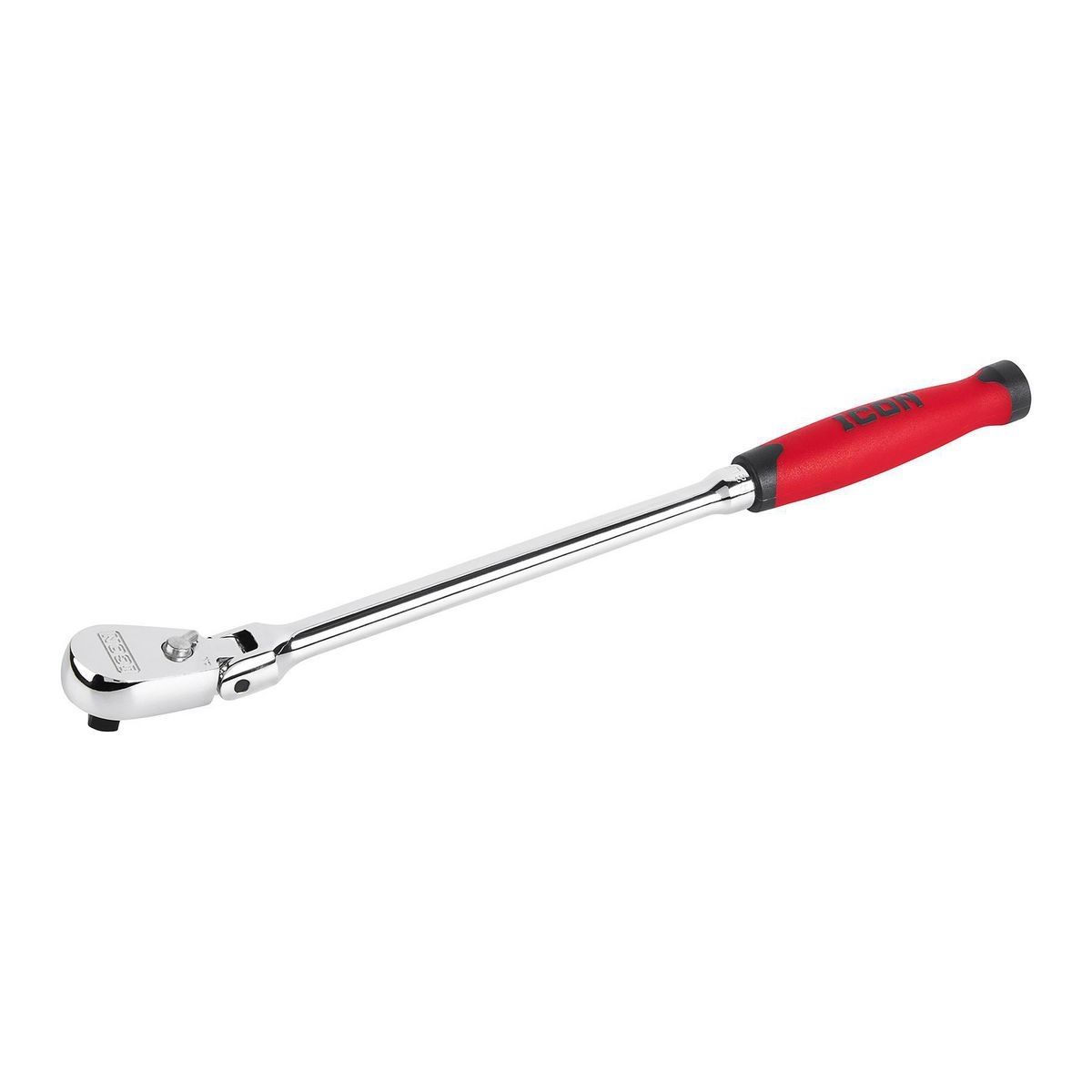 Llave de trinquete de cabeza flexible de alcance largo y agarre cómodo de 3/8 pulgadas para profesional - 58590
