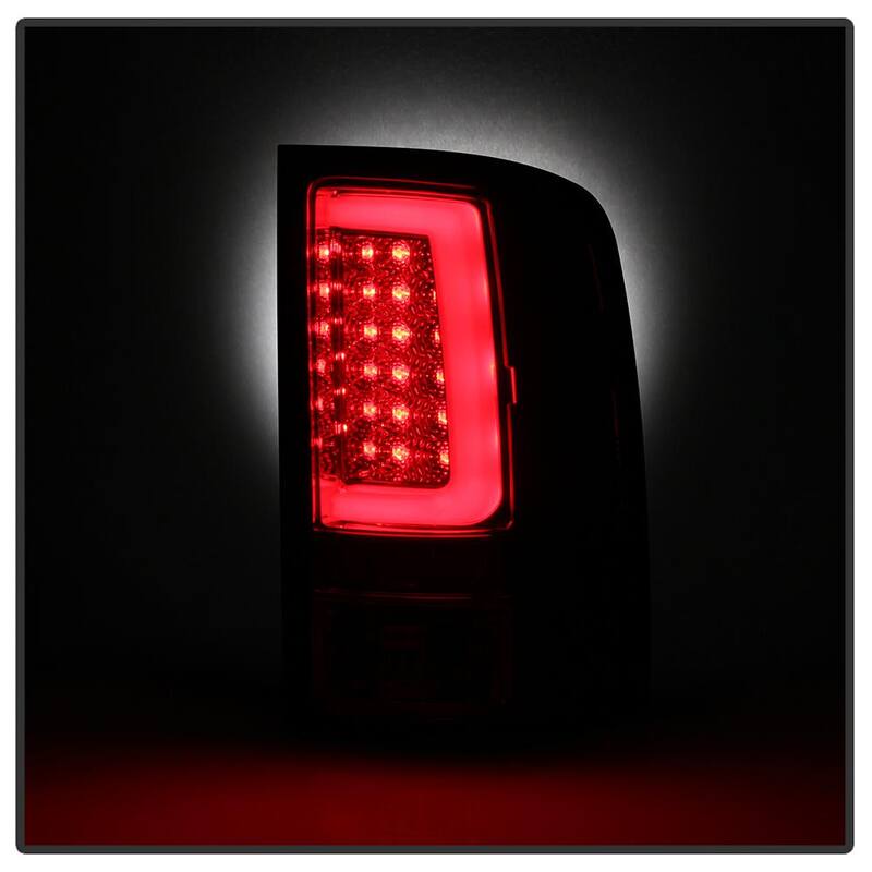 Spyder Auto GMC Sierra 1500 07-13 2500HD/3500HD 07-14 (Doesn't fit 3500HD Dually Models) Ver2 Light Bar LED Tail Lights - Red Clear - 5084767