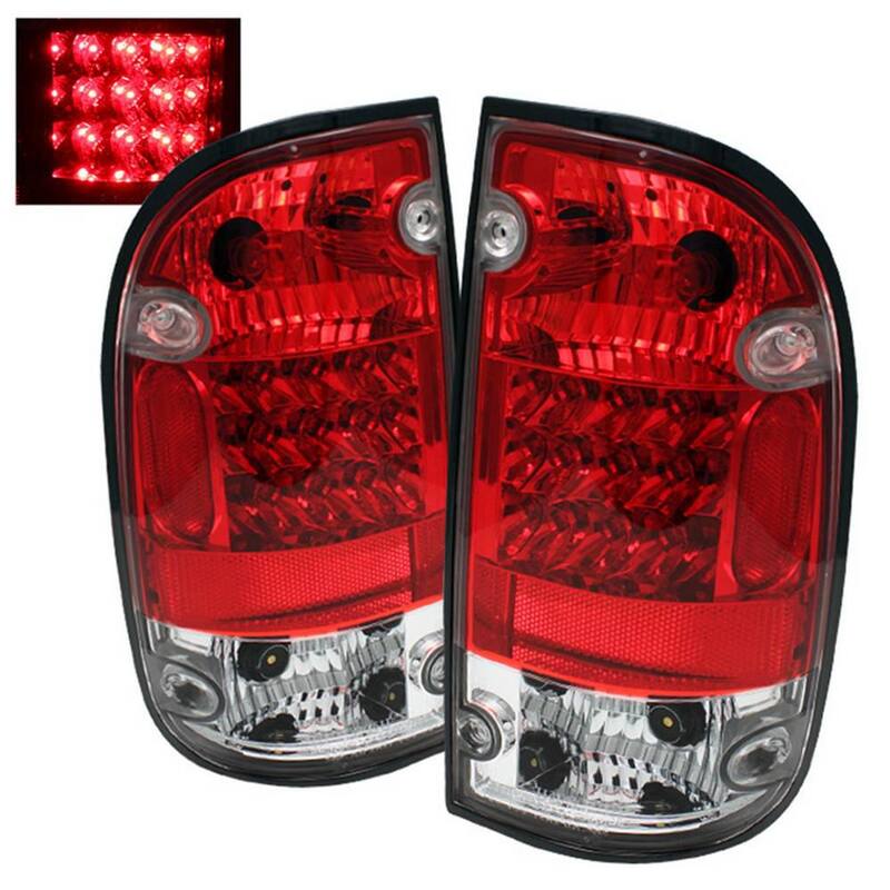 Spyder Auto Toyota Tacoma 01-04 LED Tail Lights - Red Clear - 5007872