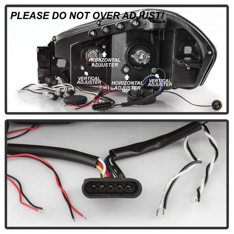 Spyder Auto Chevy Impala 06-13 / Chevy Monte Carlo 06-07 - Projector Headlights - LED Halo - LED ( Replaceable LEDs ) - Black Smk - 5078308